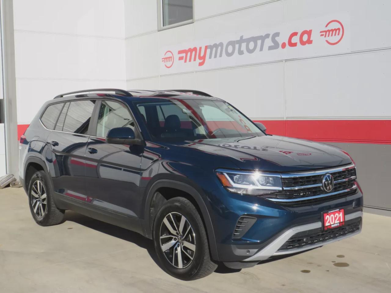 Used 2021 Volkswagen Atlas Comfortline (**CLEAN TITLE/NO ACCIDENTS!!**SAFETY/CERTIFIED!!**AWD**ALLOY RIMS**REMOTE START**NAVIGATION**TRAILER HITCH**PUSH BUTTON START**LEATHER**REVERSE CAMERA**DRIVE MODES**POWER SEATS**POWER TAILGATE**DUAL CLIMATE CONTROL**CUSTOM ATLAS RUBBER MATS** for sale in Tillsonburg, ON