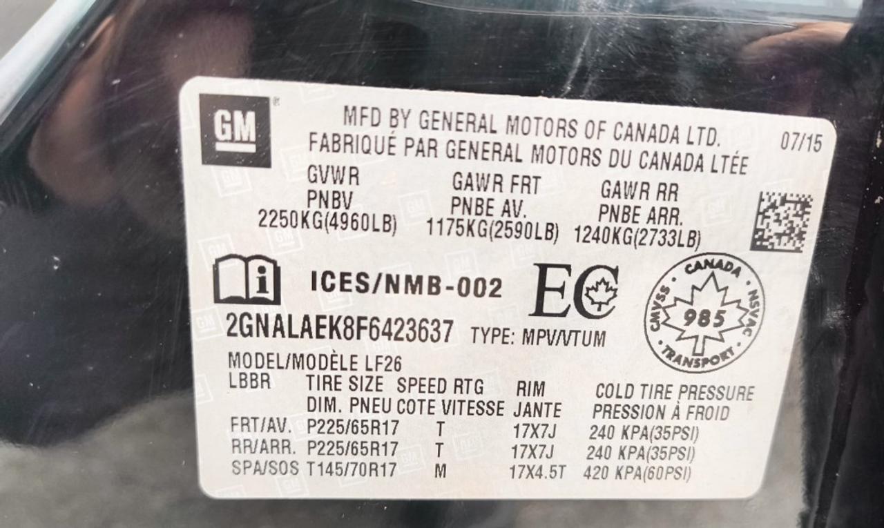 2015 Chevrolet Equinox LS Front-wheel Drive Automatic Photo