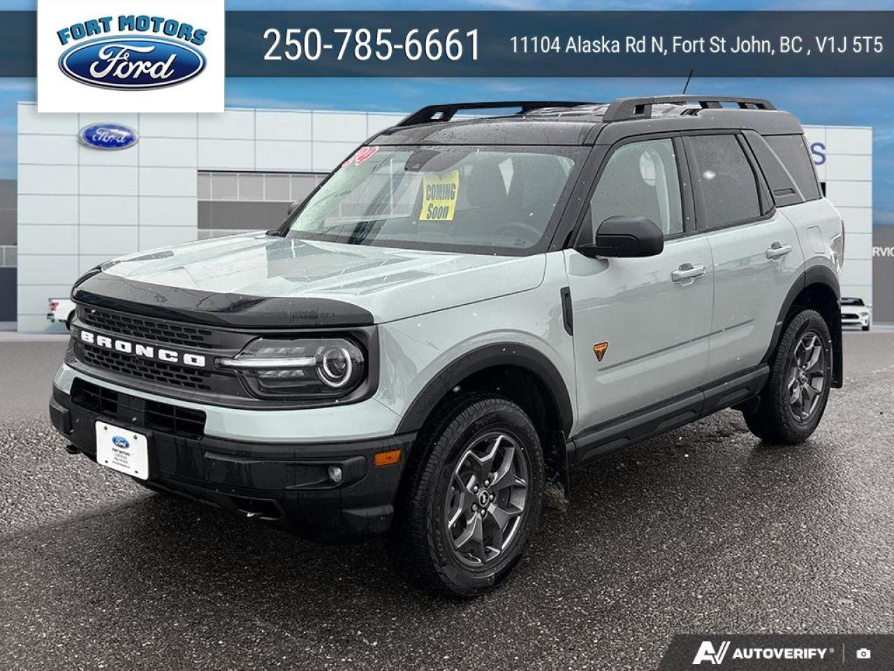 Used 2024 Ford Bronco Sport BADLANDS for sale in Fort St John, BC
