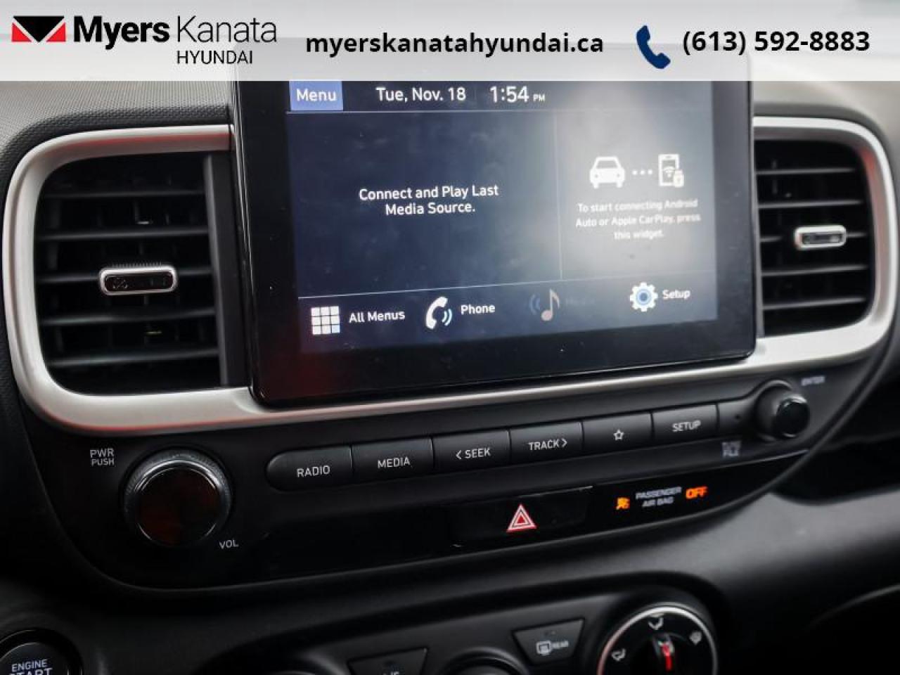 2021 Hyundai Venue Trend Urban Black  - Heated Seats - $67.71 /Wk Photo