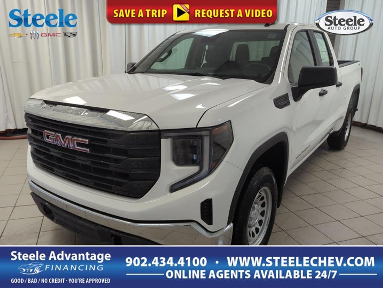 Built for hard work and everyday confidence, the 2026 GMC Sierra 1500 PRO brings full-size truck capability to Dartmouth with a clean White exterior, Black interior, and a practical four-door layout. This Sierra 1500 PRO is powered by a 5.3-litre gasoline V8 paired with an automatic transmission and 4-wheel drive for strong performance in changing Maritime conditions.At Steele Chevrolet Buick GMC, this truck stands out for drivers who want straightforward strength without unnecessary complexity. The 2026 GMC Sierra 1500 PRO delivers proven V8 power, a durable pickup design, and useful towing support through Tow/Haul Mode. From jobsite tasks to weekend hauling, it is ready to handle real truck duties with confidence.ADVANCED SAFETY FEATURESFour-wheel disc brakes support controlled stoppingElectronic stability control helps maintain directionTraction support aids slippery road startsTire pressure monitoring helps driver awarenessPERFORMANCE AND EFFICIENCY5.3-litre gasoline V8 delivers strong powerAutomatic transmission supports smooth gear changesFour-wheel drive adds all-season tractionTow/Haul Mode helps manage heavy loadsCOMFORT AND CONVENIENCEFour full doors improve daily accessSpacious cabin suits work and familyBlack interior offers a clean lookEasy step-in height for everyday useTECHNOLOGY AND CONNECTIVITYClear driver controls support easy operationAutomatic transmission reduces driving effort dailyInstrument display keeps key data visibleSimple truck layout supports quick familiarityTRUCK FEATURESPickup bed supports tools and cargoTow/Haul Mode aids trailer controlFour-wheel drive suits rough conditionsV8 power supports demanding truck tasksCARGO SPACEOpen bed handles bulky cargo wellCabin storage supports everyday small itemsFour-door cab adds flexible interior spaceTruck design suits work gear transportWHAT OTHER OWNERS LIKEStrong V8 power for daily haulingConfident four-wheel drive in winterSmooth automatic transmission in trafficPractical cabin and useful truck designThe White finish gives this pickup a clean, professional look that fits both business and personal use. Inside, the Black interior keeps the cabin simple and purposeful. The four-door configuration makes entry easier for passengers and helps when loading gear inside the cab. This layout is especially useful for drivers who need a truck that can shift easily between workday demands and family errands.Under the hood, the 5.3-litre V8 is the centrepiece of this Sierra 1500 PRO. It is a well-known truck engine size for drivers who value solid low-end power and dependable response. Whether merging onto the highway, moving through town, or pulling a trailer, this engine gives the truck the kind of strength expected from a full-size pickup. The automatic transmission adds smooth operation and helps make long drives or stop-and-go traffic easier to manage.For Atlantic Canadian roads and weather, 4-wheel drive is a major advantage. Rain, slush, snow, and uneven surfaces are part of life in this region, and this system helps the truck stay composed when conditions change. It also adds confidence when leaving paved roads, navigating work sites, or handling gravel and muddy areas.Tow/Haul Mode is an important feature for truck buyers who plan to put this pickup to work. By adjusting how the transmission responds, it can help the truck feel more controlled when carrying heavier loads or towing. That makes this Sierra 1500 PRO a smart fit for drivers with trailers, equipment, or recreational gear to move.This 2026 GMC Sierra 1500 PROs VIN is: 1GTRUAED2TZ197945.