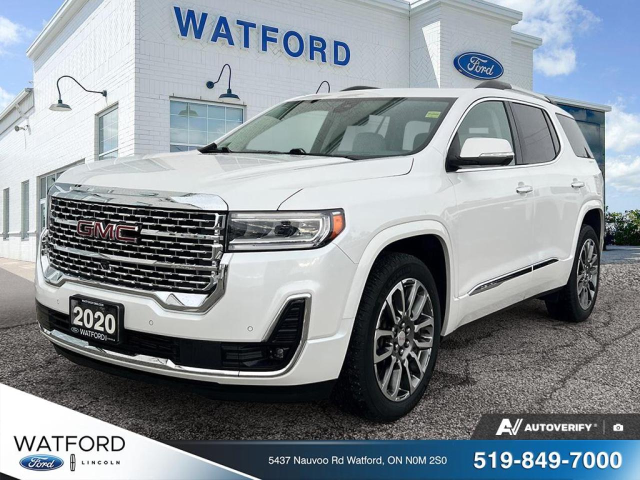 Used 2020 GMC Acadia AWD 4DR DENALI for sale in Watford, ON
