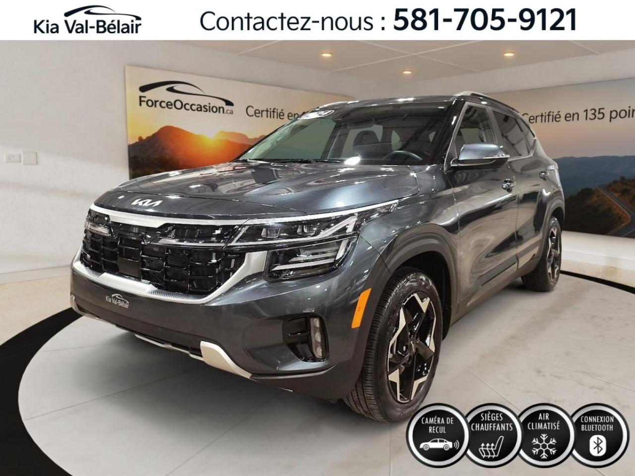 Used 2024 Kia Seltos EX PREMIUM *AWD *CUIR *TOIT *GPS *BI-ZONE *SIEGES VENTILES for sale in Québec, QC