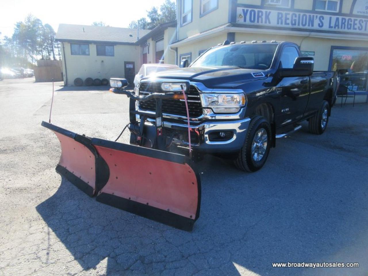 Used 2023 RAM 2500 3/4 TON BIG-HORN-MODEL 3 PASSENGER 6.4L - V8.. 4X4.. REGULAR-CAB.. 8-FOOT-BOX.. BOSS-V-PLOW.. BACK-UP CAMERA.. HEATED SEATS & WHEEL.. for sale in Bradford, ON