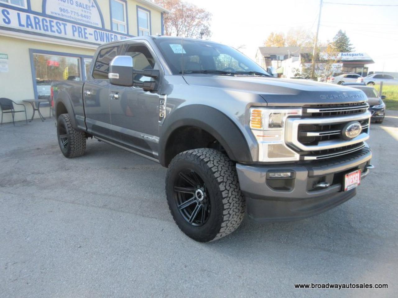 2022 Ford F-250 3/4 TON PLATINUM-VERSION 5 PASSENGER 6.7L - DIESEL.. 4X4.. CREW-CAB.. 6.6-BOX.. NAVIGATION.. LEATHER.. HEATED/AC SEATS.. POWER MIRRORS.. Photo4