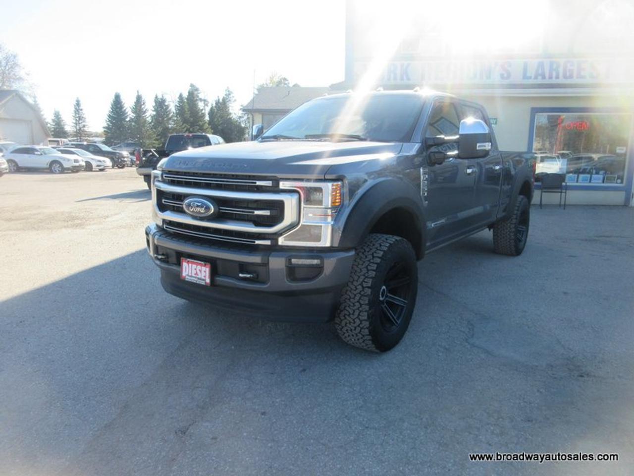 2022 Ford F-250 3/4 TON PLATINUM-VERSION 5 PASSENGER 6.7L - DIESEL.. 4X4.. CREW-CAB.. 6.6-BOX.. NAVIGATION.. LEATHER.. HEATED/AC SEATS.. POWER MIRRORS.. Photo
