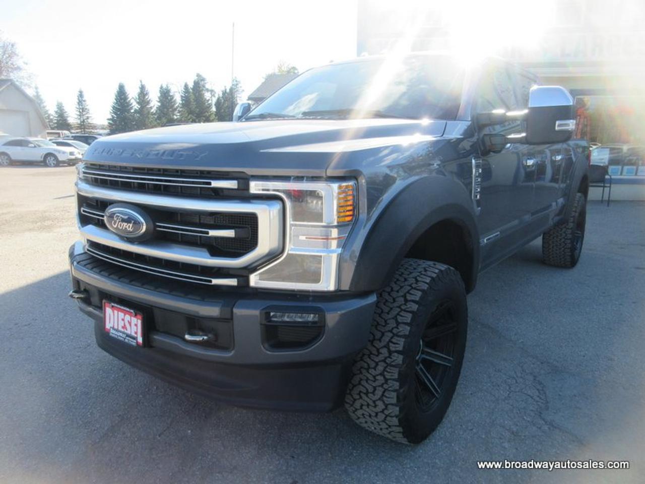 2022 Ford F-250 3/4 TON PLATINUM-VERSION 5 PASSENGER 6.7L - DIESEL.. 4X4.. CREW-CAB.. 6.6-BOX.. NAVIGATION.. LEATHER.. HEATED/AC SEATS.. POWER MIRRORS.. Photo