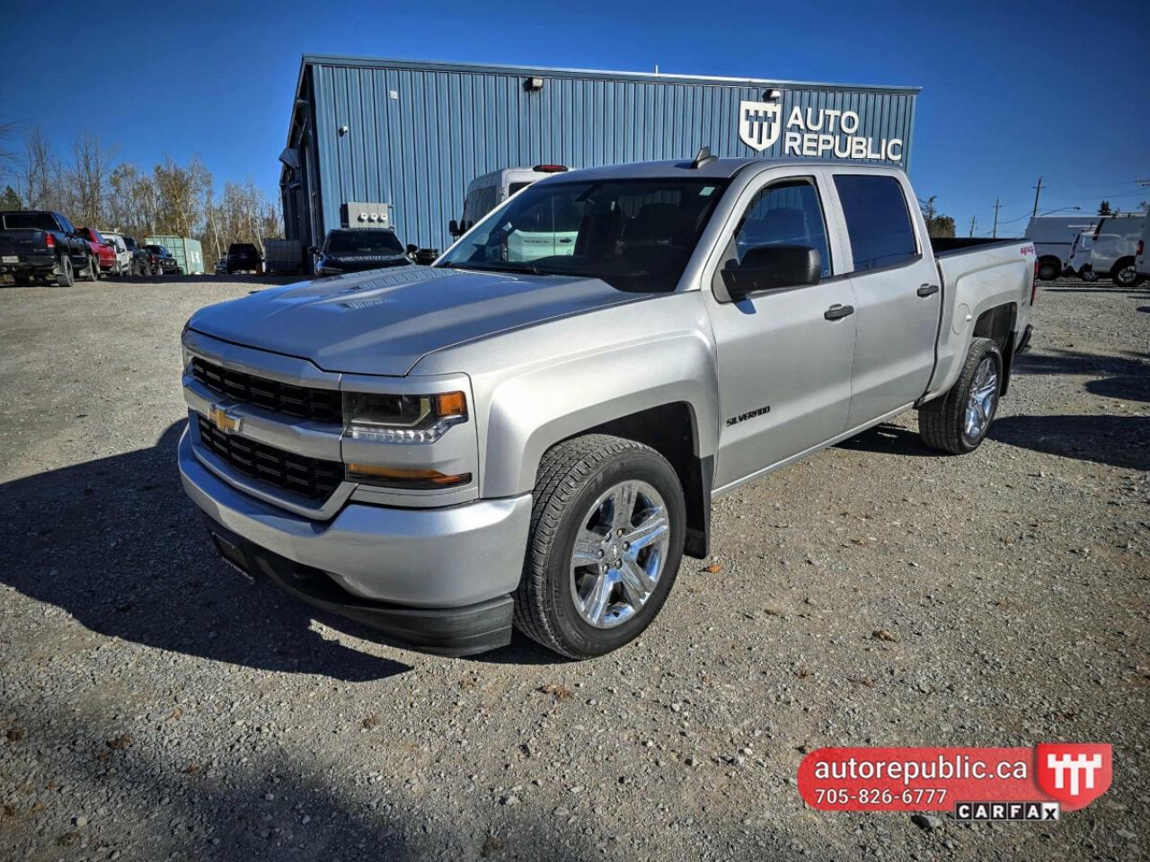 Used 2018 Chevrolet Silverado 1500 Crew Cab 5.3L V8 4x4 Certified One Owner for sale in Orillia, ON