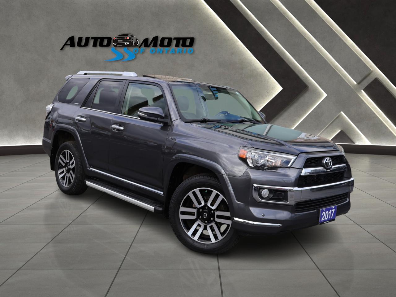 Used 2017 Toyota 4Runner LIMITED 4WD CERTIFIED CAMERA NAV BLUETOOTH LEATHER HEAT/COLD SUNROOF CRUISE ALLOYS for sale in Burlington, ON