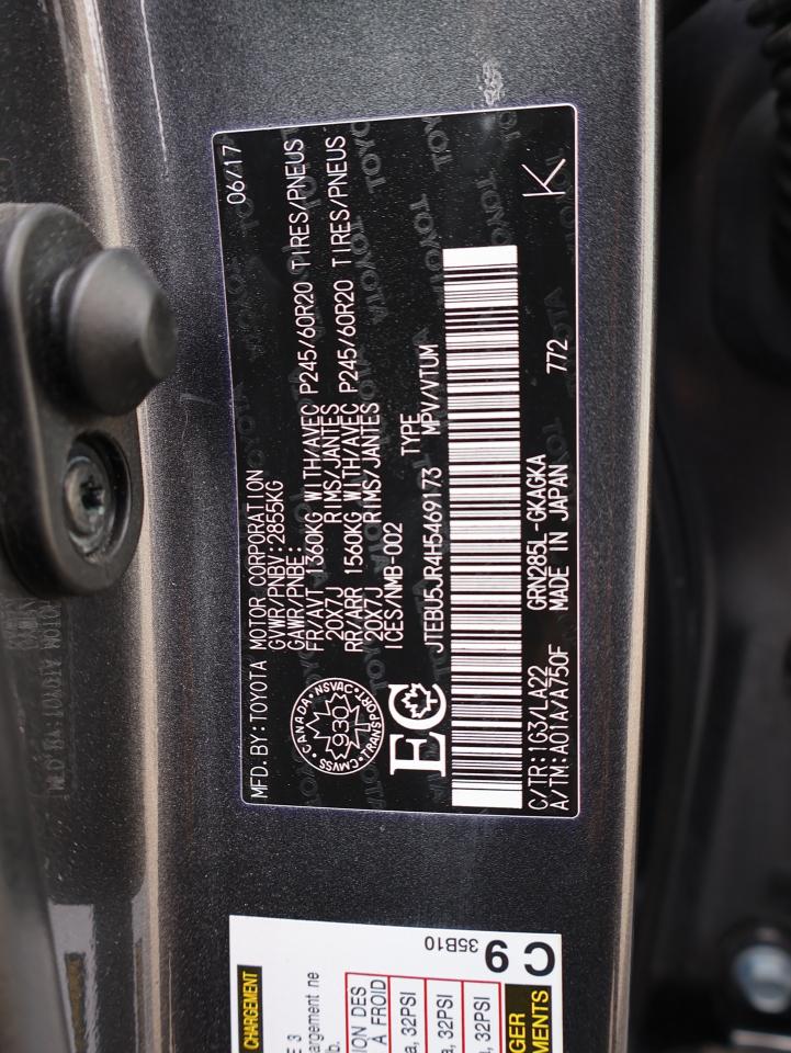 2017 Toyota 4Runner LIMITED 4WD CERTIFIED CAMERA NAV BLUETOOTH LEATHER HEAT/COLD SUNROOF CRUISE ALLOYS - Photo #39