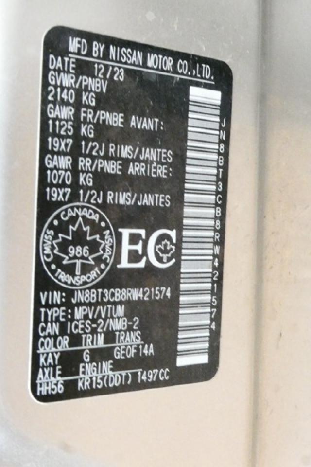 2024 Nissan Rogue SL AWD w/Htd Leather, pano S/R, NAV, BUC - Photo #23