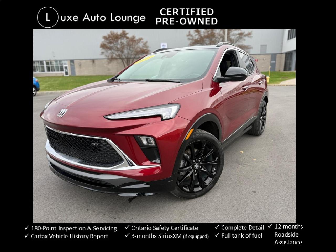 2024 Buick Encore GX ST AWD, 35K!, PANO ROOF, LEATHER, HEATED SEATS!!