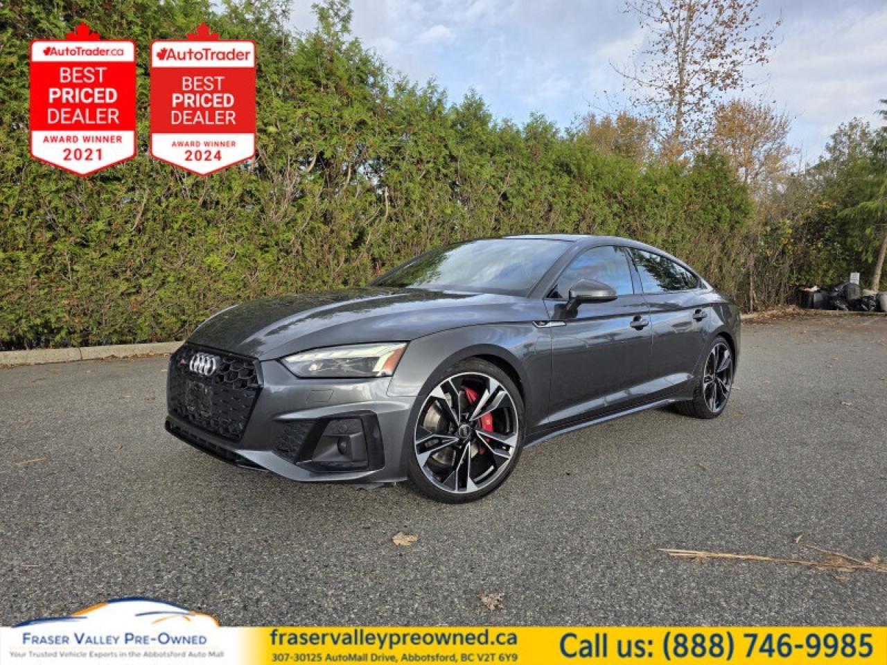 Used 2021 Audi S5 Sportback Technik 3.0 TFSI quattro  B&O • Massage Seats for sale in Abbotsford, BC