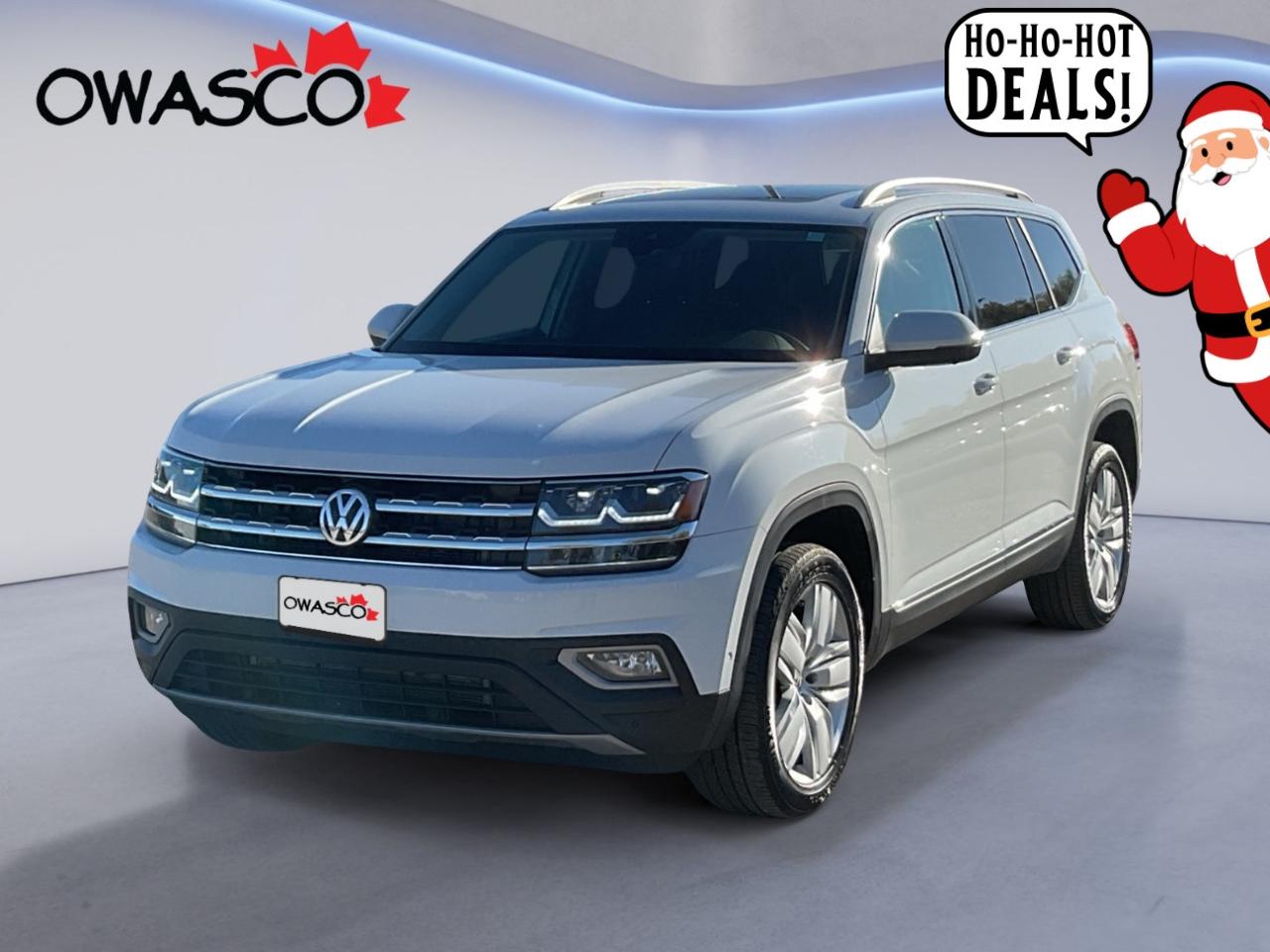 Used 2019 Volkswagen Atlas 3.6L Execline! Leather! Sunroof! Clean CarFax! for sale in Whitby, ON