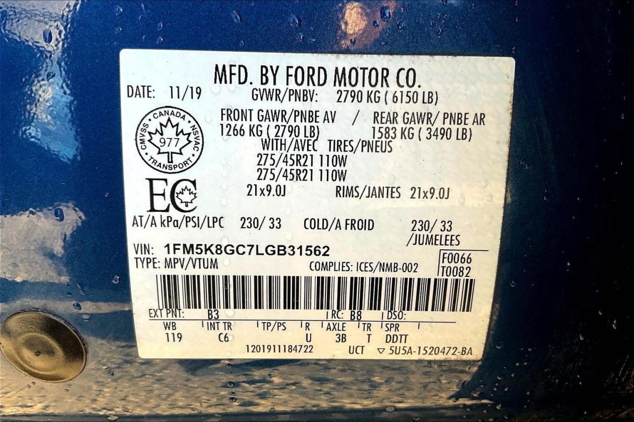 2020 Ford Explorer ST | Vented Leather | Panoroof | Bang&Olufsen |AWD Photo