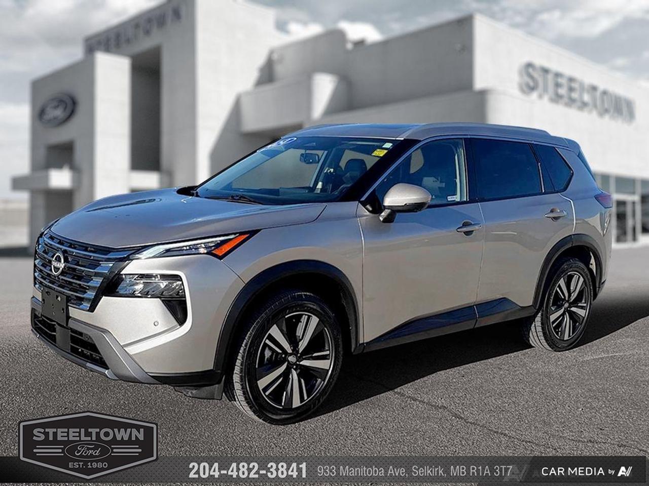 <b>Leather Seats,  Navigation,  360 Camera,  Moonroof,  Power Liftgate!</b><br> <br> We value your TIME, we wont waste it or your gas is on us!   We offer extended test drives and if you cant make it out to us we will come straight to you!<br><br><br> <br>Generous cargo space and amazing flexibility mean this 2024 Rogue has space for all of lifes adventures. This 2024 Nissan Rogue is for sale today in Selkirk. <br> <br>Nissan was out for more than designing a good crossover in this 2024 Rogue. They were designing an experience. Whether your adventure takes you on a winding mountain path or finding the secrets within the city limits, this Rogue is up for it all. Spirited and refined with space for all your cargo and the biggest personalities, this Rogue is an easy choice for your next family vehicle. This SUV has 54,302 km. Its Beige in colour. It has an Automatic transmission and is powered by a 201HP 1.5L 3 Cylinder Engine. <br> <br> Our Rogues trim level is SL. Stepping up to this Rogue SL rewards you with 19-inch alloy wheels, leather upholstery, heated rear seats, a power moonroof, a power liftgate for rear cargo access, adaptive cruise control and ProPilot Assist. Also standard include heated front heats, a heated leather steering wheel, mobile hotspot internet access, proximity key with remote engine start, dual-zone climate control, and a 12.3-inch infotainment screen with NissanConnect, Apple CarPlay, and Android Auto. Safety features also include HD Enhanced Intelligent Around View Monitoring, lane departure warning, blind spot detection, front and rear collision mitigation, and rear parking sensors. This vehicle has been upgraded with the following features: Leather Seats, Navigation, 360 Camera, Moonroof, Power Liftgate, Adaptive Cruise Control, Alloy Wheels.<br> <br>To apply right now for financing use this link: <a href=http://www.steeltownford.com/?https://CreditOnline.dealertrack.ca/Web/Default.aspx?Token=bf62ebad-31a4-49e3-93be-9b163c26b54c&La target=_blank>http://www.steeltownford.com/?https://CreditOnline.dealertrack.ca/Web/Default.aspx?Token=bf62ebad-31a4-49e3-93be-9b163c26b54c&La</a><br><br> <br/><br>Family owned and operated in Selkirk for 35 Years.  <br>Steeltown Ford is located just 20 minutes North of the Perimeter Hwy, with an onsite banking center that offers free consultations. <br>Ask about our special dealer rates available through all major banks and credit unions.<br><br><br>Steeltown Ford Protect Plus includes:<br>- Life Time Tire Warranty <br>Cars cost less in Selkirk <br><br>Dealer Permit # 1039<br><br><br> Come by and check out our fleet of 110+ used cars and trucks and 150+ new cars and trucks for sale in Selkirk.  o~o