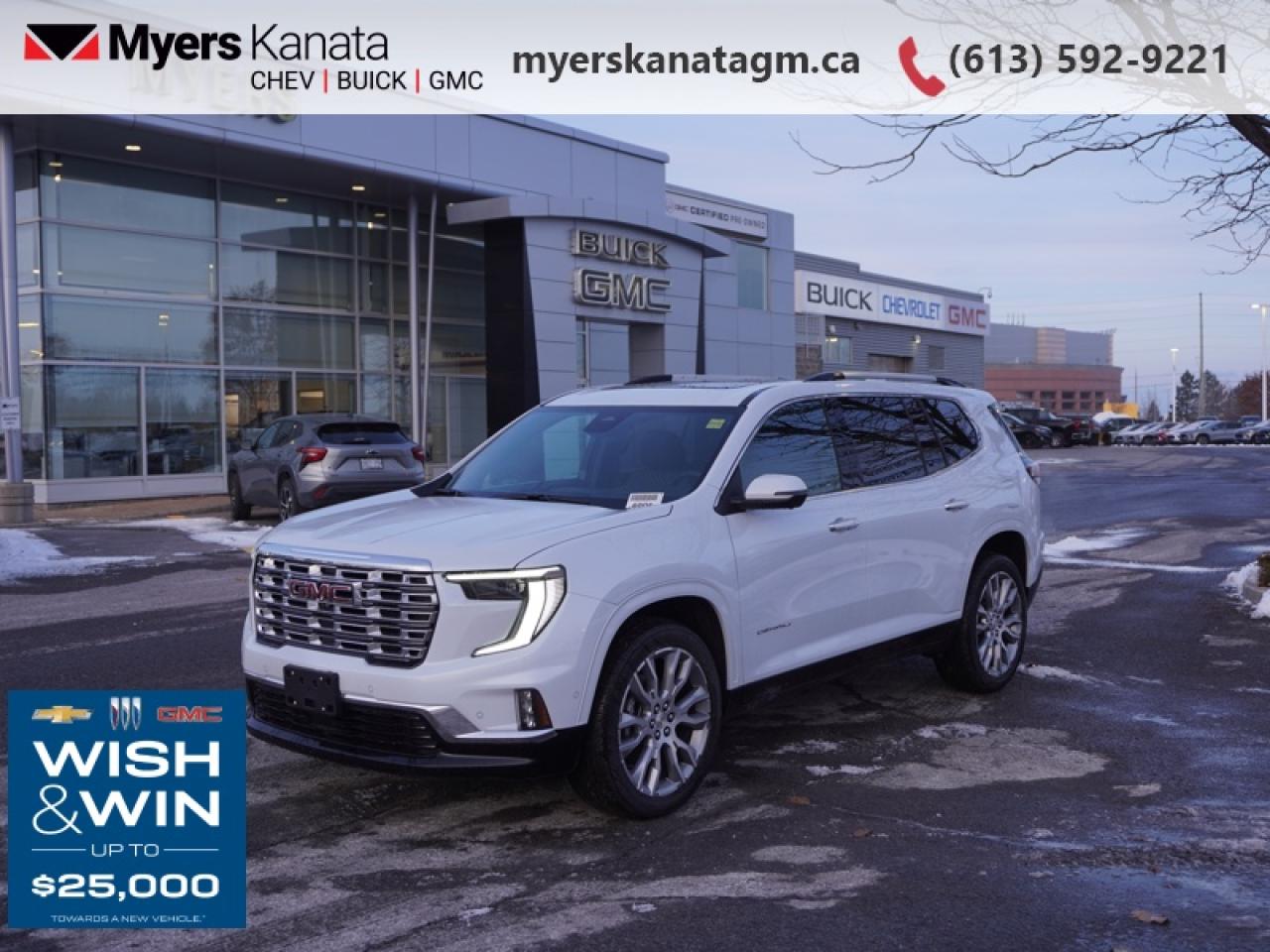 New 2026 GMC Acadia Denali  - Leather Seats - Cruise Package for sale in Kanata, ON
