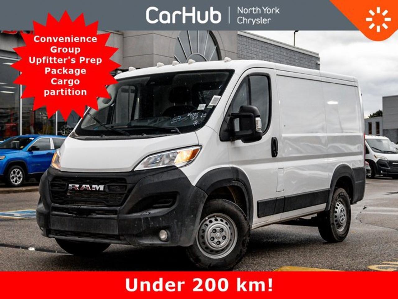 Only 200 km! This Ram ProMaster Cargo Van boasts a Regular Unleaded V-6 3.6 L/220 engine powering this Automatic transmission. WHEELS: 16 X 6 STEEL (STD), UPFITTERS PREP PACKAGE -inc: Auxiliary Switches, Upfitter Electronic Module (VSIM), TRANSMISSION: 9-SPEED AUTOMATIC (STD).

 

This Ram ProMaster Cargo Van Comes Equipped with These Options 
QUICK ORDER PACKAGE 22B TRADESMAN W/PASS SEAT -inc: Engine: 3.6L Pentastar VVT V6, Transmission: 9-Speed Automatic, Manual 4-Way Front Passenger Seat , ENGINE: 3.6L PENTASTAR VVT V6 (STD), CONVENIENCE GROUP -inc: Rear Cargo LED Lamp, CARGO PARTITION W/SLIDING WINDOW, BRIGHT WHITE, BLACK, CLOTH FRONT BUCKET SEATS, ADAPTIVE CRUISE CONTROL W/STOP & GO, Wireless Phone Connectivity, Wheel Centre Cap, Variable Intermittent Wipers.

 

Drive Happy with CarHub
*** All-inclusive, upfront prices -- no haggling, negotiations, pressure, or games

*** Purchase or lease a vehicle and receive a $1000 CarHub Rewards card for service.

*** Purchase this vehicle fully online on CarHub websites

 

Transparency Statement
Online prices and payments are for finance purchases -- please note there is a $850 finance/lease fee. Cash purchases for used vehicles have a $2,350 surcharge (the finance price + $2,350), however cash purchases for new vehicles only have tax and licensing extra -- no surcharge. NEW vehicles priced at over $100,000 including add-ons or accessories are subject to the additional federal luxury tax. While every effort is taken to avoid errors, technical or human error can occur, so please confirm vehicle features, options, materials, and other specs with your CarHub representative. This can easily be done by calling us or by visiting us at the dealership. CarHub used vehicles come standard with 1 key. If we receive more than one key from the previous owner, we include them with the vehicle. Additional keys may be purchased at the time of sale. Ask your Product Advisor for more details. Payments are only estimates derived from a standard term/rate on approved credit. Terms, rates and payments may vary. Prices, rates and payments are subject to change without notice. Please see our website for more details.