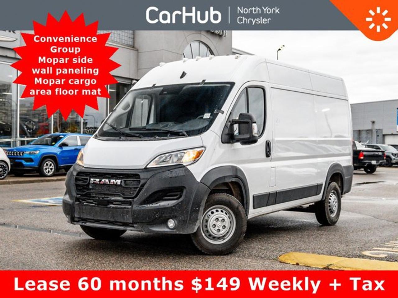Lease 60 months $149 Weekly + Tax

Due On Delivery $5,353

Only 76 Kilometers! This Ram ProMaster Cargo Van delivers a Regular Unleaded V-6 3.6 L/220 engine powering this Automatic transmission. WHEELS: 16 X 6 STEEL (STD), TRANSMISSION: 9-SPEED AUTOMATIC (STD), SIDE WALL PANELING - LOWER.

This Ram ProMaster Cargo Van Comes Equipped with These Options 
QUICK ORDER PACKAGE 22B TRADESMAN W/PASS SEAT -inc: Engine: 3.6L Pentastar VVT V6, Transmission: 9-Speed Automatic, Manual 4-Way Front Passenger Seat, Passenger Bucket Seat , MOPAR SIDE WALL PANELING U & L -inc: Side Wall Paneling - Lower, MOPAR CARGO AREA FLOOR MAT, FULL-SIZE SPARE TIRE -inc: Underslung Tire Carrier, ENGINE: 3.6L PENTASTAR VVT V6 (STD), CONVENIENCE GROUP -inc: Rear Cargo LED Lamp, BRIGHT WHITE, ADAPTIVE CRUISE CONTROL W/STOP & GO, Wireless Phone Connectivity, Wheel Centre Cap.

Drive Happy with CarHub
*** All-inclusive, upfront prices -- no haggling, negotiations, pressure, or games

*** Purchase or lease a vehicle and receive a $1000 CarHub Rewards card for service.

*** Purchase this vehicle fully online on CarHub websites

 

Transparency Statement
Online prices and payments are for finance purchases -- please note there is a $850 finance/lease fee. Cash purchases for used vehicles have a $2,350 surcharge (the finance price + $2,350), however cash purchases for new vehicles only have tax and licensing extra -- no surcharge. NEW vehicles priced at over $100,000 including add-ons or accessories are subject to the additional federal luxury tax. While every effort is taken to avoid errors, technical or human error can occur, so please confirm vehicle features, options, materials, and other specs with your CarHub representative. This can easily be done by calling us or by visiting us at the dealership. CarHub used vehicles come standard with 1 key. If we receive more than one key from the previous owner, we include them with the vehicle. Additional keys may be purchased at the time of sale. Ask your Product Advisor for more details. Payments are only estimates derived from a standard term/rate on approved credit. Terms, rates and payments may vary. Prices, rates and payments are subject to change without notice. Please see our website for more details.