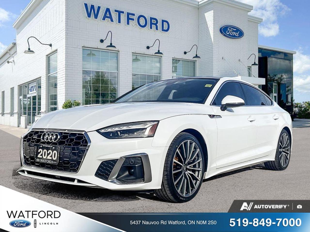 Used 2020 Audi A5 Progressiv 2.0 TFSI quattro for sale in Watford, ON