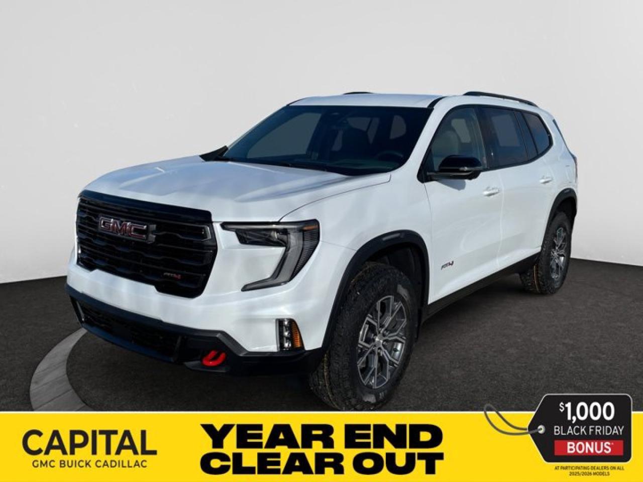 New 2026 GMC Acadia AT4 AWD for sale in Regina, SK