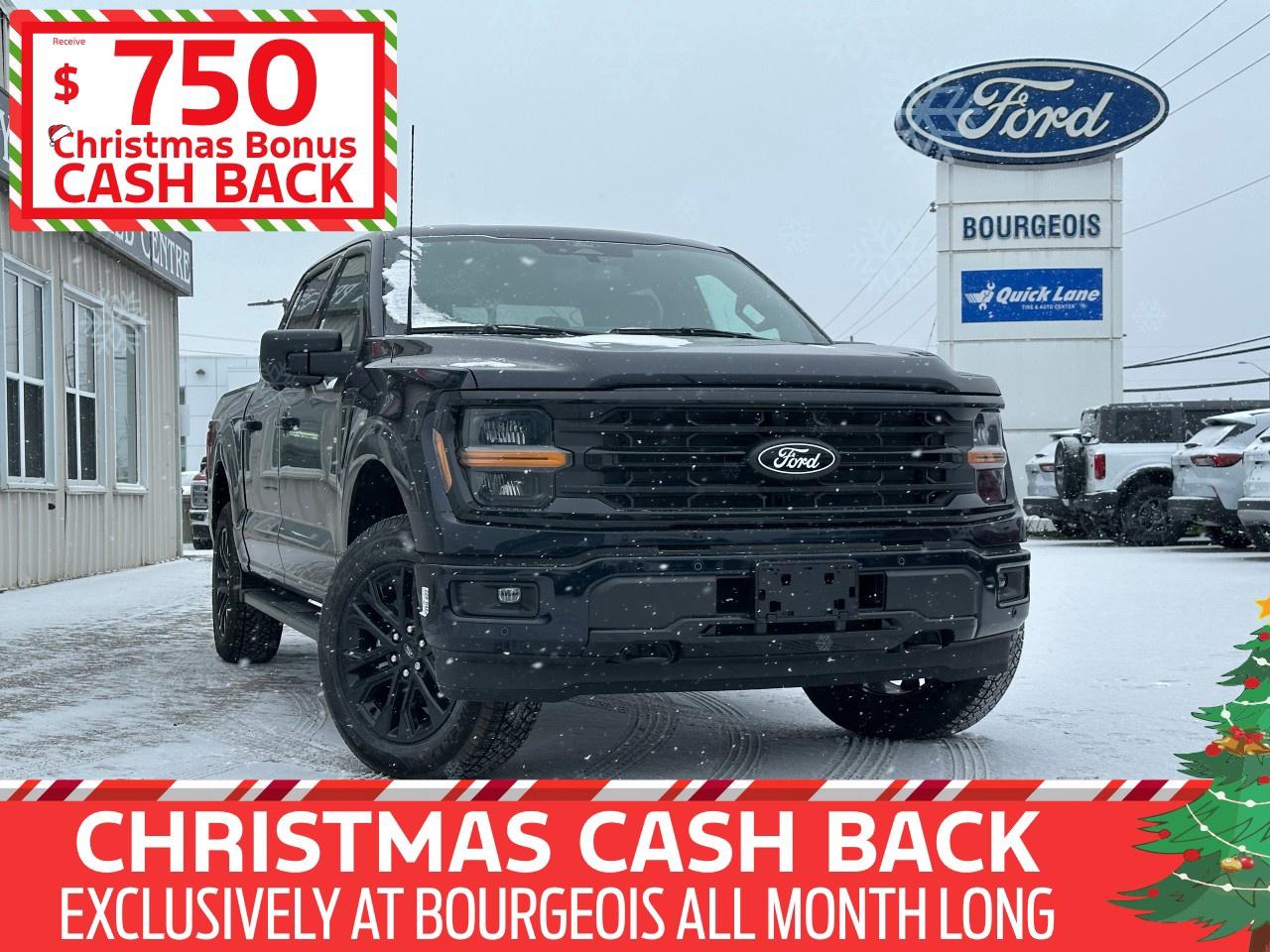 <p>Experience unmatched power and reliability with the new 2025 Ford F-150 XLT, featuring a striking blue exterior and a robust 4×4 drivetrain to handle any terrain effortlessly. This formidable truck combines strength and style to create a driving experience like no other.</p> <p>The bold design of the F-150 XLT makes a statement on the road, crafted for those who demand attention. Step inside to find a sleek black interior, equipped with premium features like air conditioning and power windows, designed for comfort and convenience during every journey. The 5.5' Box offers ample cargo space, making it perfect for work or adventure.</p> <p>Stay connected and safe with cutting-edge technology that includes a backup camera, lane assist, and parking sensors. The intuitive infotainment system provides seamless Bluetooth connection and smart device integration, while satellite radio and a Wi-Fi hotspot ensure entertainment and connectivity wherever you go. With advanced driver assistance and standard heated mirrors, this truck offers peace of mind and ease on the road.</p> <p>Ideal for rugged explorers, hardworking professionals, or family adventurers, the Ford F-150 XLT is designed to meet all needs. Don't miss the chance to own this exceptional vehicle. Contact us today to learn more and make it yours!</p> <p><span style=color:rgb( 58 , 80 , 95 )>The discount shown on vehicle represents the </span><u>Cash Purchase</u><span style=color:rgb( 58 , 80 , 95 )> discount and is inclusive of all non-stackable and stackable cash purchase discounts from Ford of Canada and Bourgeois Motors Ltd. and is offered in lieu of sub-vented lease or finance rates. To get details on current discounts applicable to this and other vehicles in our inventory for Lease and Finance customer, see a member of our team. All offers for lease or finance are On Approved Credit (OAC).While every effort is made to ensure the accuracy of discounts and programs, programs are subject to change without notice </span><span style=color:rgb( 119 , 119 , 119 )>and may not be accurate or completely current. While every reasonable effort is made to ensure the accuracy of this data, we are not responsible for any errors or omissions contained on these pages.</span></p> <p><strong>Why Choose the Bourgeois Auto Group?</strong></p><p>For 80 years, Bourgeois Auto Group has been delivering exceptional automotive experiences. Our factor trained teams work to ensure you receive the shopping experience you deserve; whether you're looking for a new or new-to-you vehicle.</p><p>Shop 24/7 with our online showroom and chat service, ensuring convenience every step of the way. No hidden fees, full disclosure, and every pre-owned vehicle comes with a Carfax® report for peace of mind.</p><p>We offer a wide selection of pre-owned vehicles, all competitively priced using real-time market data. Get the best deal on your purchase and trade-in with our free Live Market Analysis report.</p><p>Looking to sell your car? We buy any make or modelno purchase required. Our simple to use online trade valuation tool will provide you with a clear, transparent selling experience whether you buy our car or not.</p><p>Backed by hundreds dedicated employees across 4 convenient locations, were here to meet all your automotive needs. Visit us in Midland or Parry Sound and explore our inventory or schedule your next service today.</p> <p><strong>Financing Your Next Vehicle with Bourgeois Motors Ford in Midland:</strong></p><p>At Bourgeois Motors Ford, we make financing your next vehicle simple and stress-free! Our team works with trusted lenders to find flexible options tailored to your budget. Drive away with confidenceapply today!</p><p>Take advantage of our online pre-qualification tool, backed by Equifax and TD Bank to find the payment that works for you. Simply <a href=https://www.bourgeoismotors.com/free-credit-check/ rel=nofollow><strong>CLICK HERE</strong></a><strong> </strong>to use our secure online credit tool with no impact to your credit.</p>