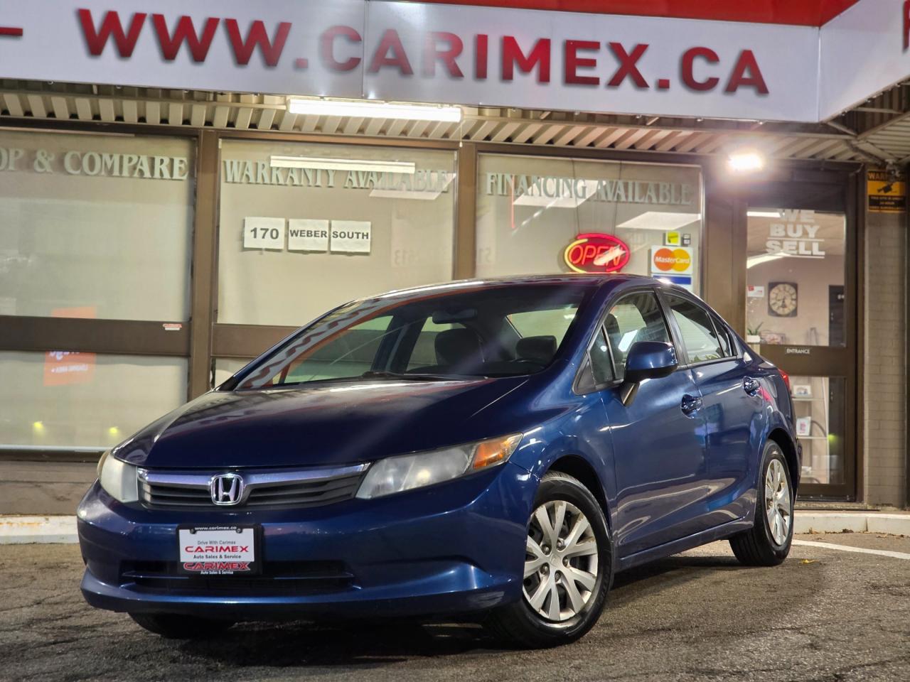 Used 2012 Honda Civic LX MANUAL | ONE OWNER | Bluetooth for sale in Waterloo, ON