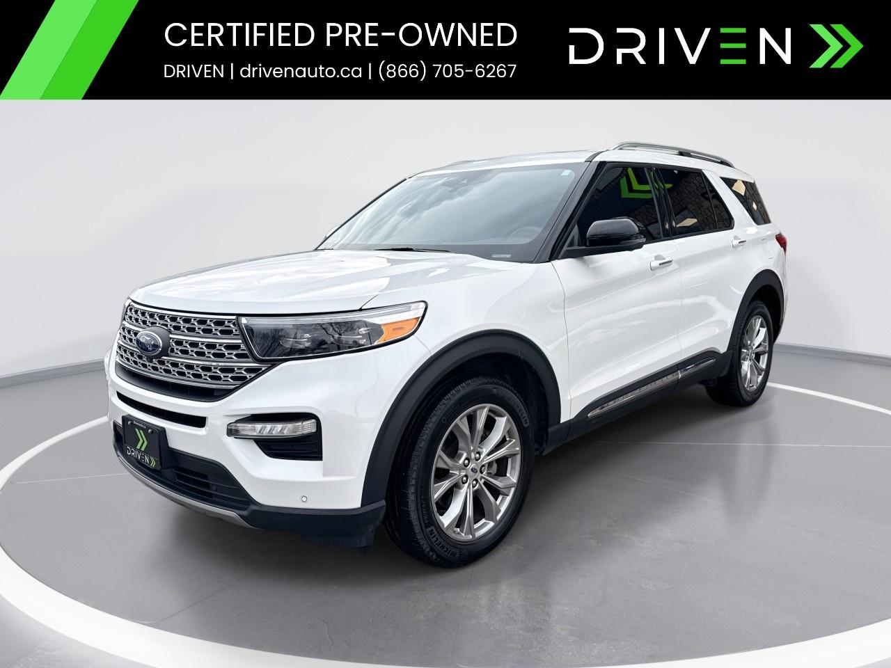 <p><strong>SPECIAL FINANCE PRICE: $40,995</strong></p><p><strong>CASH PRICE: $42,995</strong></p><p>Turn every adventureinto first class with this white 2023 Ford Explorer Limited, featuring an <strong>ebony-trimmed interior </strong>and <strong>captain chairs </strong>for ultimate comfort and style. Powered by Fords dynamic performance and intelligent <strong>AWD</strong>, the Explorer delivers confidence on every road.</p><p>Inside, enjoy premium<strong>leatherheated seats</strong>, <strong>sunroof, navigation, bluetooth </strong>and<strong> smart device integration </strong>making sure you are in control and entertained<strong>. </strong>Advanced safety tech like<strong> lane assist, brake assist,</strong> and <strong>back up camera </strong>ensure every drive is safe.</p> <p><span style=color:black>This vehicle is in<strong>excellent showroom condition</strong>and backed by the<strong>DRIVEN Certified Advantage Program</strong>for complete peace of mind.</span></p><p><span style=color:black><strong>INSPECTION & CERTIFICATION</strong></span></p><p><span style=color:black>This vehicle has undergone a<strong>comprehensive 150-point inspection</strong>by licensed in-house mechanics, assessing its cosmetic, mechanical, and safety condition. It comes<strong>DRIVEN Certified</strong>, which includes our<strong>30-Day / 2,500KM Vehicle Assurance Program</strong>covering any mechanical issues within that period.</span></p><p><span style=color:black><strong>DRIVEN CERTIFIED ADVANTAGE PROGRAM  INCLUDED FOR ALL BUYERS</strong></span></p><p><span style=color:black> 30-Day / 2,500KM Vehicle Assurance Program  Free Delivery up to 200 KM (Ontario-wide delivery available)  Free Carfax Vehicle History Report  Access to Industry-Leading Warranty & GAP Programs  WALKAWAY Protection Available  Fresh Oil Change & New Cabin Air Filter  Meticulously Reconditioned & Professionally Detailed Vehicles</span></p><p><span style=color:black><strong>FINANCING AVAILABLE</strong></span></p><p><span style=color:black>All credit types are welcome! Whether youre a<strong>first-time buyer</strong>,<strong>newcomer to Canada</strong>, or<strong>rebuilding credit</strong>, our<strong>Equifax Certified Finance Team</strong>works to secure your best approval.</span></p><p><span style=color:black>Special Financing Programs are available for an additional<strong>$999</strong>, covering the expert services we provide to secure the<strong>lowest rates, best approvals, and most flexible terms</strong>.</span></p><p><span style=color:black>The<strong>Special Finance Price</strong>reflects a dealer discount and is available only when financing is arranged through<strong>DRIVEN</strong>, on approved credit (O.A.C.). Customers paying cash or using outside financing will pay the full<strong>cash price</strong>listed above.</span></p><p><span style=color:black><strong>CONVENIENCE & EXPERIENCE</strong></span></p><p><span style=color:black> State-of-the-Art Facility in Newmarket, ON  Hundreds of 5-Star Google Reviews  Recognized for expertise and trust  Transparent, Pressure-Free Consultations  Top Dollar for Trades  Well buy your vehicle even if you dont buy ours</span></p><p><span style=color:black><strong>ABOUT DRIVEN</strong></span></p><p><span style=color:black><strong>DRIVEN</strong> Anything but your typical dealership. Your one-stop destination for<strong>buying, selling, and servicing vehicles</strong>, built on transparency, trust, and a people-first approach.</span></p><p><span style=color:black>Visit us today at<strong>220 Mulock Drive, Newmarket, ON L3Y 9B7</strong> Or explore our full inventory and get<strong>pre-approved in minutes</strong>with<strong>no credit impact</strong>at</span><a target=_blank rel=noopener noreferrer nofollow href=http://www.drivenauto.ca><span style=color:blue>www.drivenauto.ca</span></a></p><p><span style=color:black>In accordance with<strong>OMVIC regulations</strong>, the listed<strong>cash price</strong>is the total all-in price excluding taxes and licensing. The<strong>Special Financing Price</strong>reflects dealer incentives available only when financing is arranged through DRIVEN (O.A.C.).</span></p><p><span style=color:black>***Although every effort is made to ensure accuracy, we are not responsible for any errors or omissions. Prices and availability may change without notice. Please call or email us directly to confirm details.***</span></p>