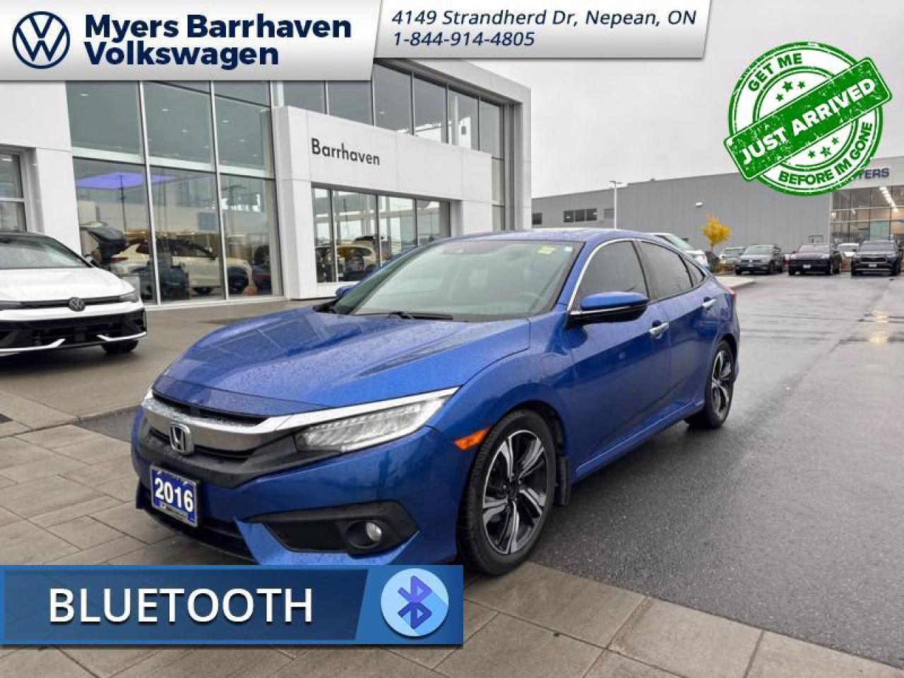 Used 2016 Honda Civic Sedan Touring  - Navigation -  Leather Seats for sale in Nepean, ON