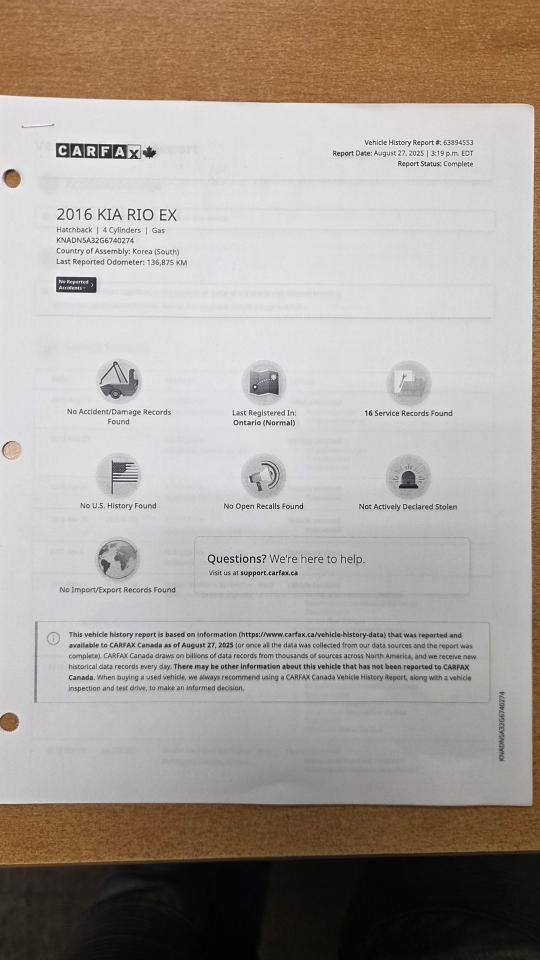 2016 Kia Rio 5dr HB Auto EX+ w/Sunroof/Backup Cam - Photo #24