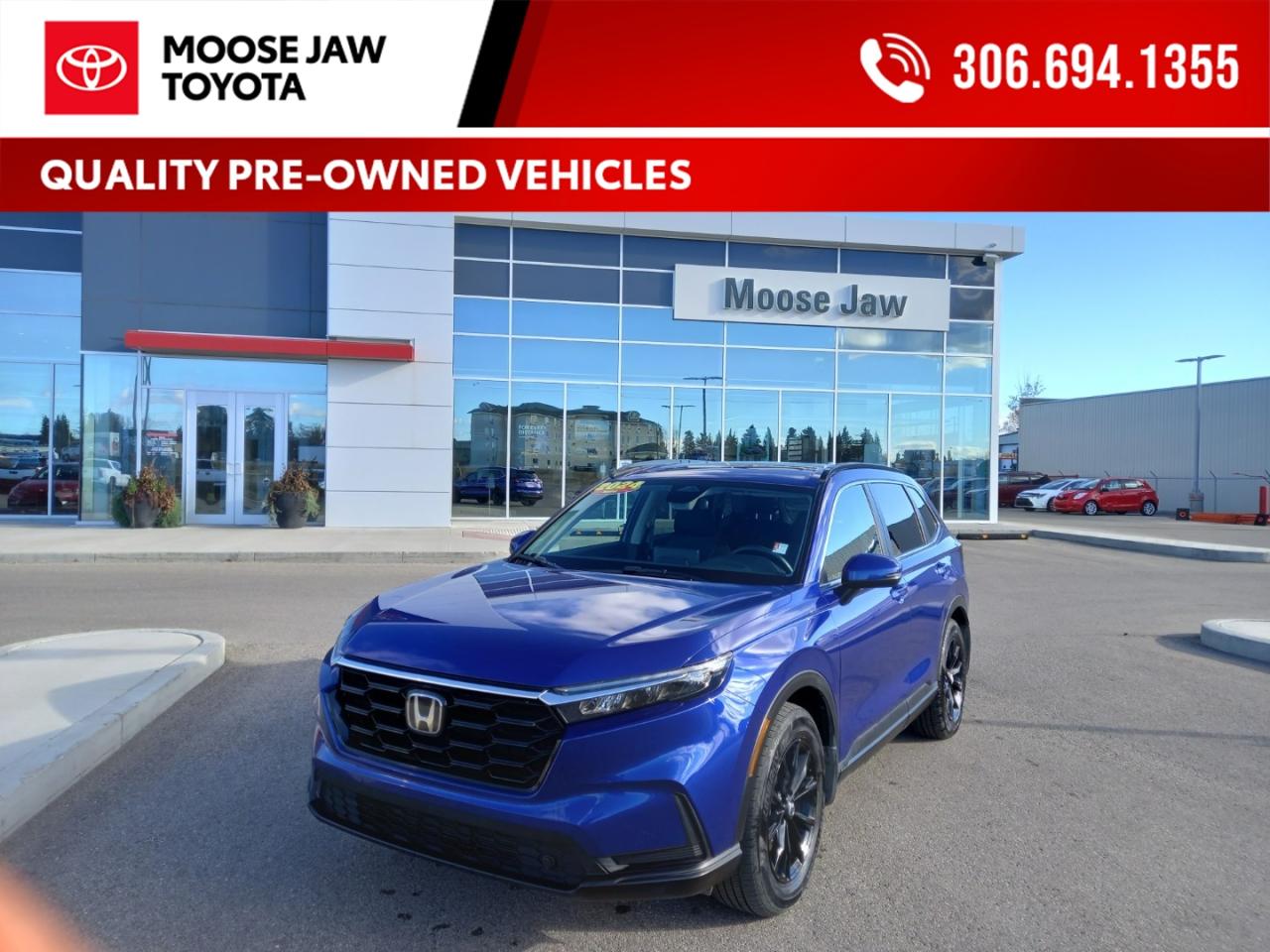 Used 2024 Honda CR-V Stylish, capable, and efficient. The 2024 CR-V Sport AWD adds bold design, confident all-wheel drive, and Honda’s proven reliability for every road ahead. for sale in Moose Jaw, SK