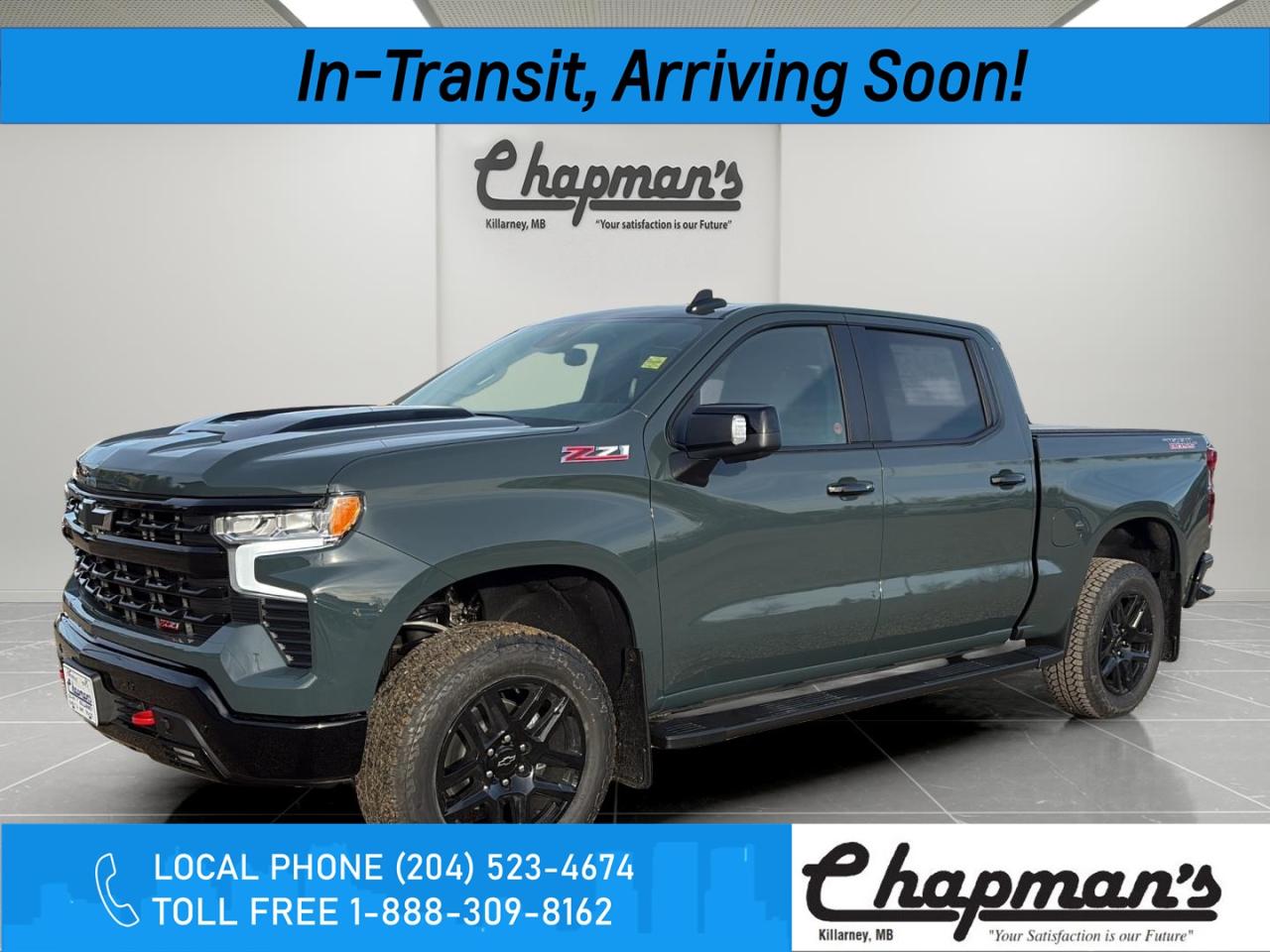 New 2026 Chevrolet Silverado 1500 LT Trail Boss Bose Sound System, Adaptive Cruise Control, HD Surround Vision for sale in Killarney, MB