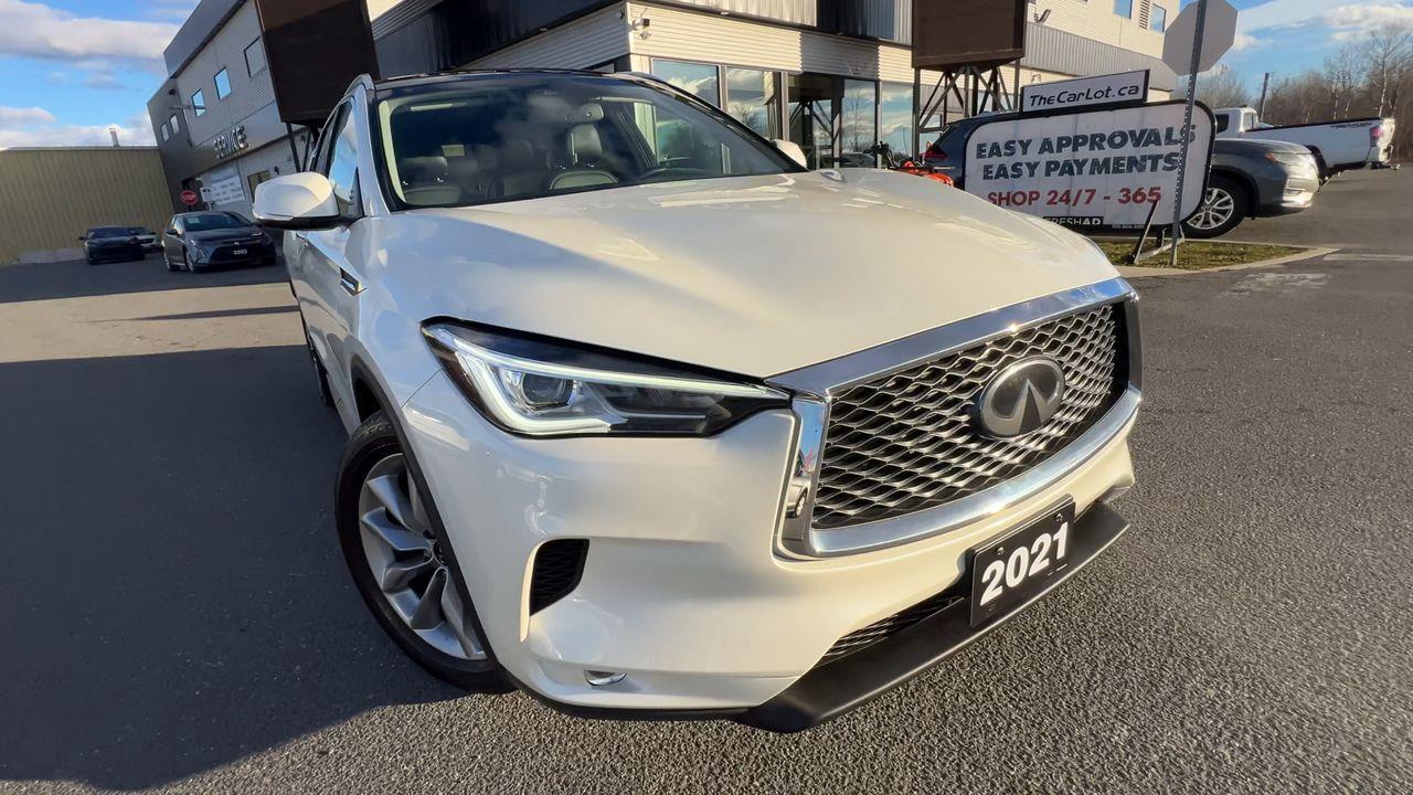 2021 Infiniti QX50 Luxe AWD, MOONROOF, HEATED LEATHER SEATS, POWER LIFTGATE, REMOTE START, BACK UP CAM, CRUISE CONTROL!! Photo