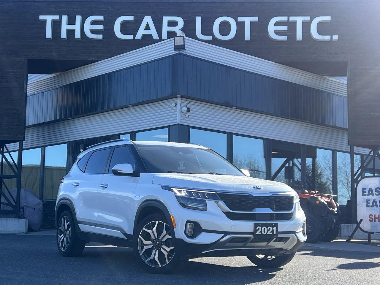 Used 2021 Kia Seltos SX Turbo AWD, HEATED LEATHER SEATS, MOONROOF, NAV, SIRIUS XM, CRUISE CONTROL, BACK UP CAM!! for sale in Sudbury, ON