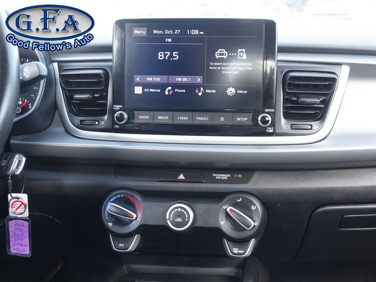 2022 Kia Rio LX PLUS MODEL, HATCHBACK, REARVIEW CAMERA, HEATED Photo12