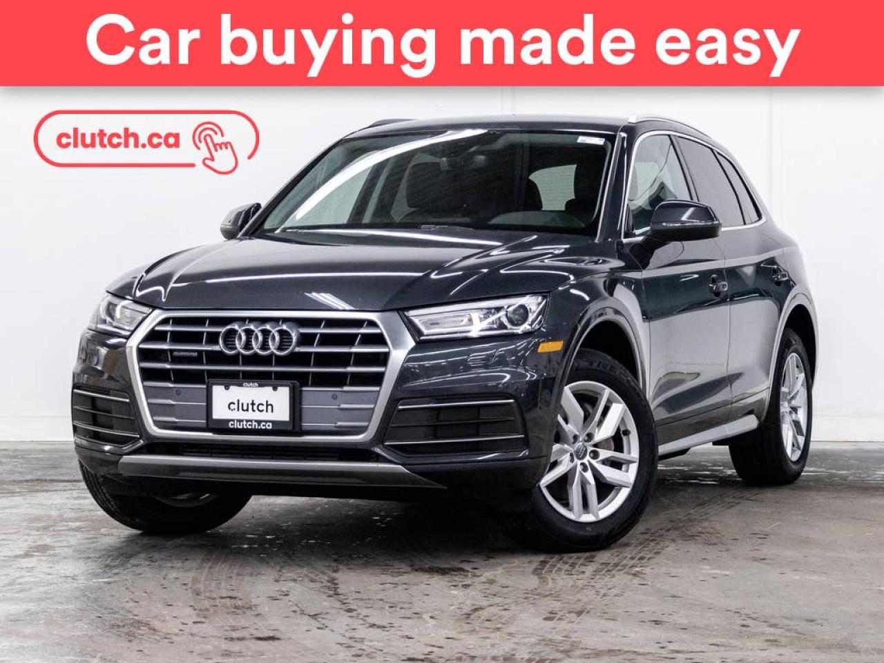 Used 2020 Audi Q5 Quattro Komfort 45 AWD w/ Apple CarPlay & Android Auto, Heated Front Seats, Heated Steering Wheel for sale in Toronto, ON