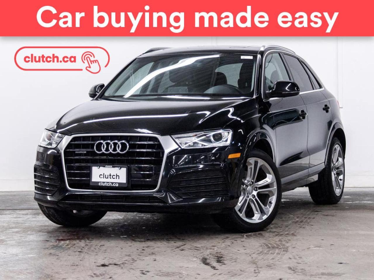 Used 2018 Audi Q3 Progressiv AWD w/Bluetooth, Heated Front Seats, Backup Cam for sale in Toronto, ON