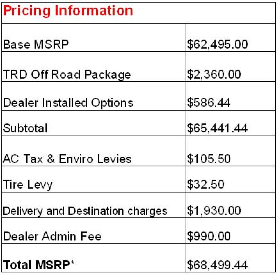 2026 Toyota Tundra TRD OFF ROAD Photo
