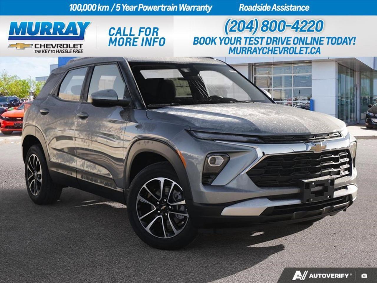 * Front Collision Warning * * Lane Keeping Assist * * Rear Parking Aid *  Step into the future with the 2026 Chevrolet Trailblazer LT, a versatile sport utility vehicle designed to meet the demands of modern life. Located in Winnipeg, this Trailblazer is equipped with the powerful *ECOTEC 1.3L I3 Turbo DOHC* engine, providing a dynamic driving experience with 155 horsepower and 174 lb-ft of torque. The 1-Speed Continuously Variable Transmission ensures a smooth and efficient ride, adapting seamlessly to your driving style. The Trailblazers sophisticated exterior in Sterling Grey Metallic is complemented by the sleek Jet Black cloth seat trim, creating an inviting interior space that offers both comfort and style.  Stay connected and safe on the road with advanced features such as the *Front Collision Warning*, which alerts you to potential hazards ahead, and the *Lane Keeping Assist*, which helps you maintain your lane with ease. The *Rear Parking Aid* simplifies parking in tight spaces, providing added convenience and peace of mind. Enjoy the benefits of modern technology with the WiFi Hotspot and Smart Device Integration, keeping you and your passengers entertained and connected wherever you go.  Whether youre navigating city streets or embarking on a weekend adventure, the Chevrolet Trailblazer LT is engineered to deliver exceptional performance and comfort. Experience it today at Murray Chevrolet Winnipeg.  Dealer Permit #1740