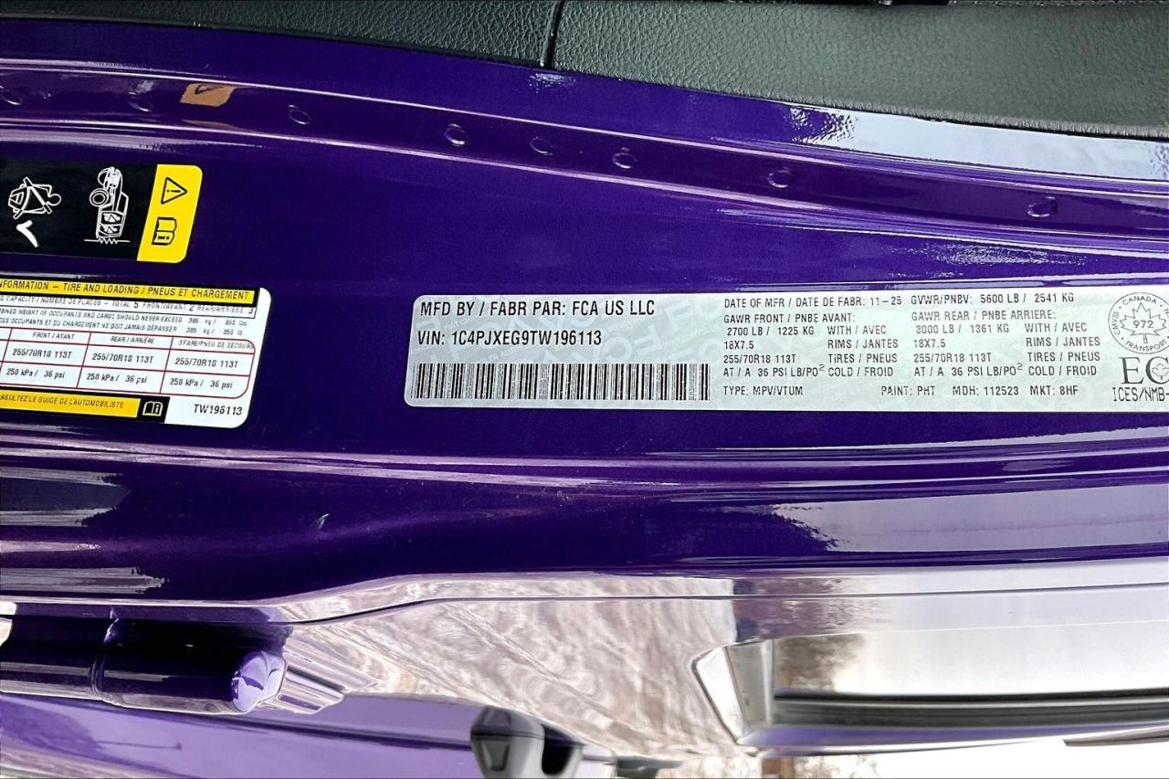 2026 Jeep Wrangler SAHARA 4DR  Sky-Top | Leather | Nav | PURPLE REIGN Photo