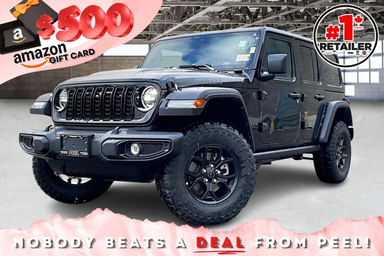 New 2026 Jeep Wrangler WILLYS | Mopar Leather | Hardtop | Tech & Safety for sale in Mississauga, ON