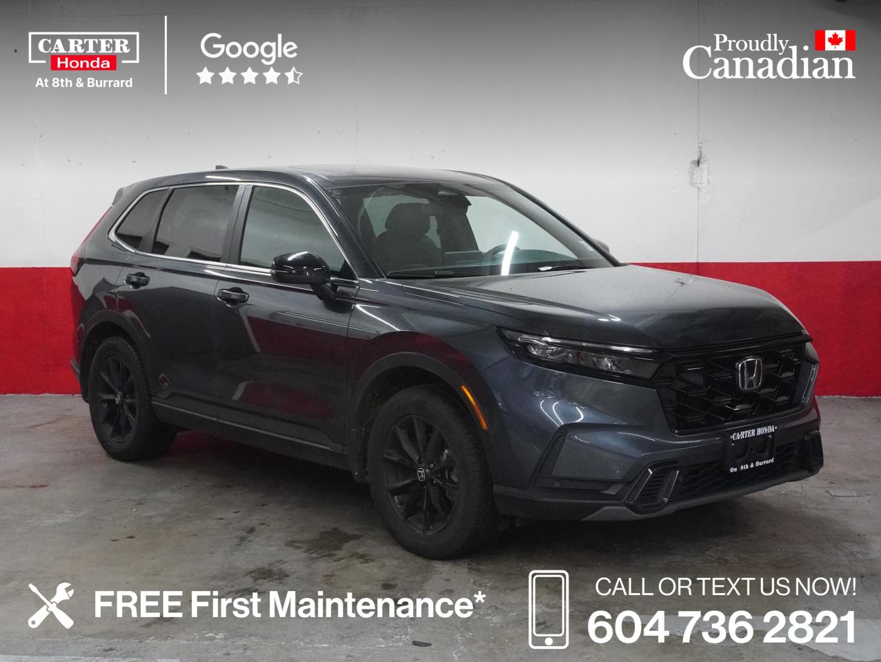 Used 2024 Honda CR-V Hybrid EX-L AWD, leather, rmt start, pwr tailgate, apple for sale in Vancouver, BC