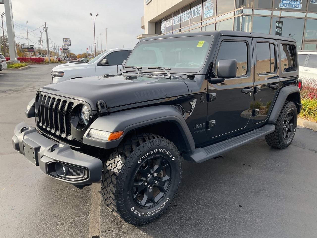 Used 2021 Jeep Wrangler Unlimited WILLYS / TECH PKG / COLD WEATHER PKG for sale in Windsor, ON