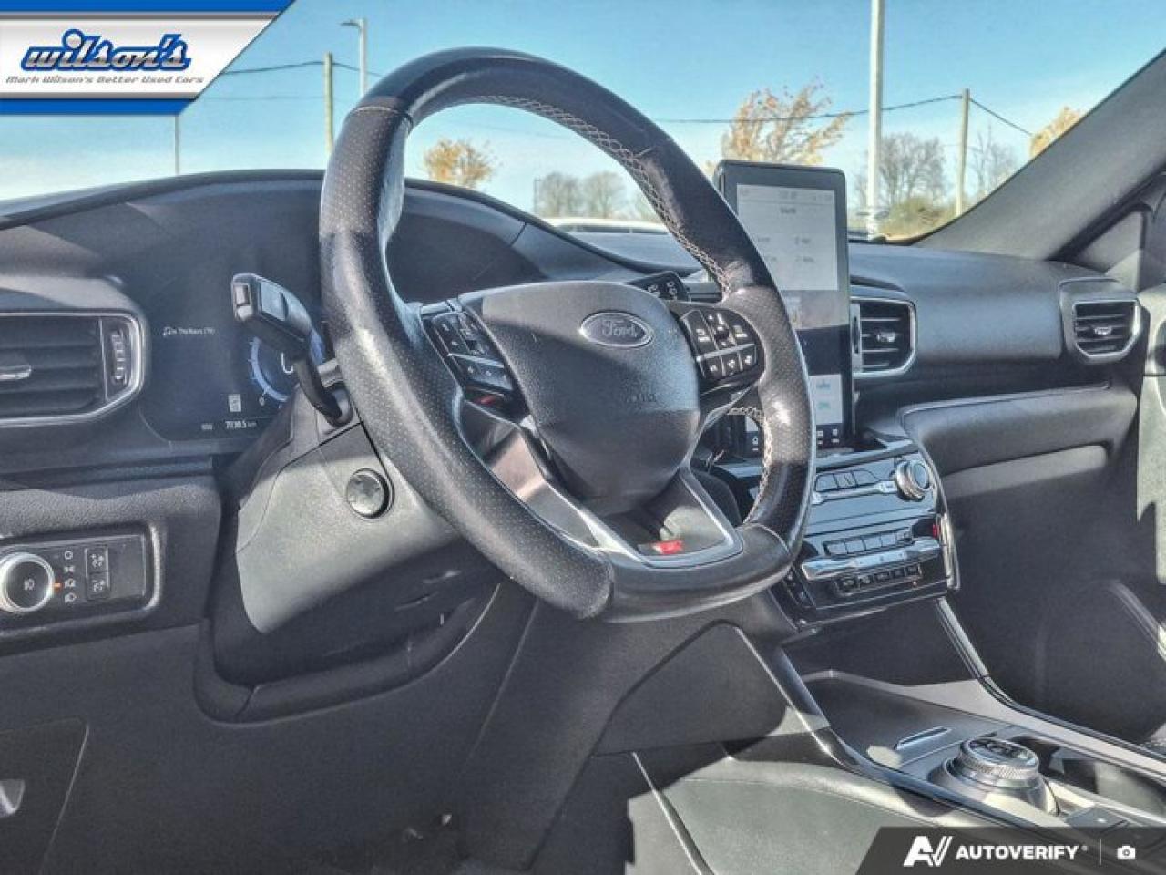 2022 Ford Explorer ST 4WD | Split Leather Buckets | Pano Roof | Heated + Cooled Seats | Heated Steering | and More ! Photo