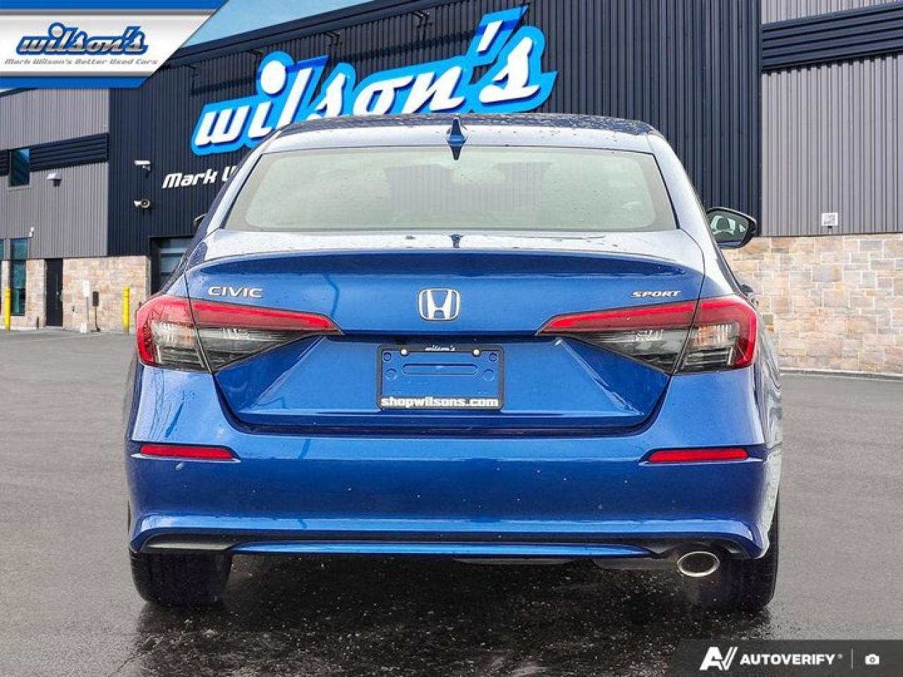 2022 Honda Civic Sedan Sport Sedan | Sunroof | Heated Wheel + Seats | Adaptive Cruise | CarPlay + Android | Rear Cam & More Photo3