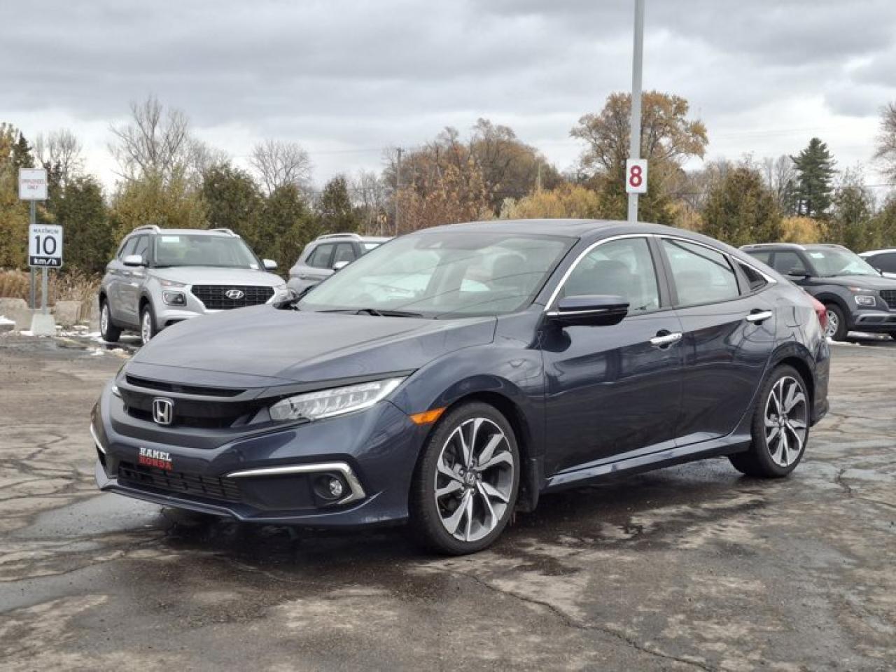 Used 2019 Honda Civic Sedan Touring | Leather | Sunroof | Nav | Adaptive Cruise | Heated Seats | CarPlay + Android and More ! for sale in Guelph, ON
