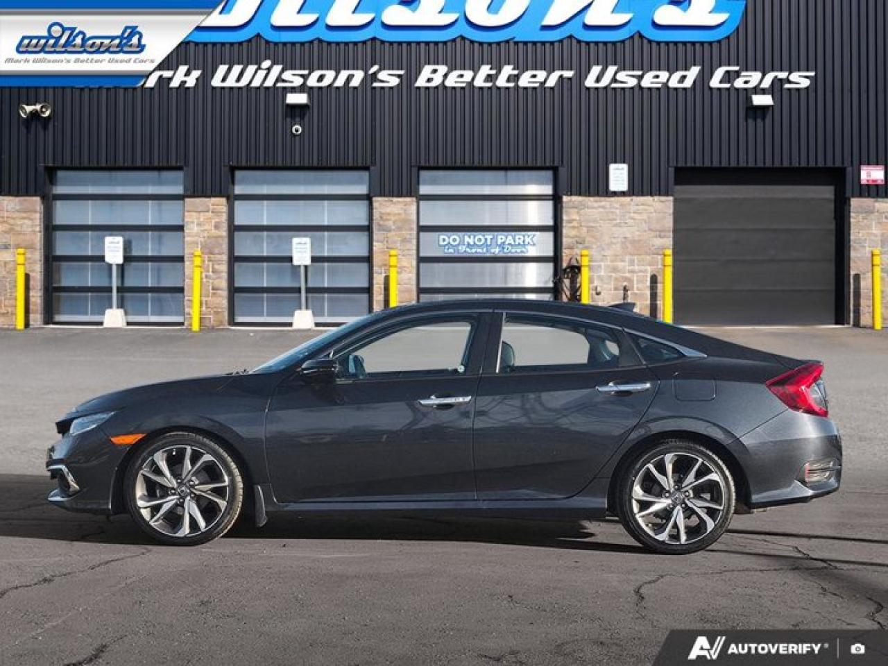 2019 Honda Civic Sedan Touring | Leather | Sunroof | Nav | Adaptive Cruise | Heated Seats | CarPlay + Android and More ! Photo