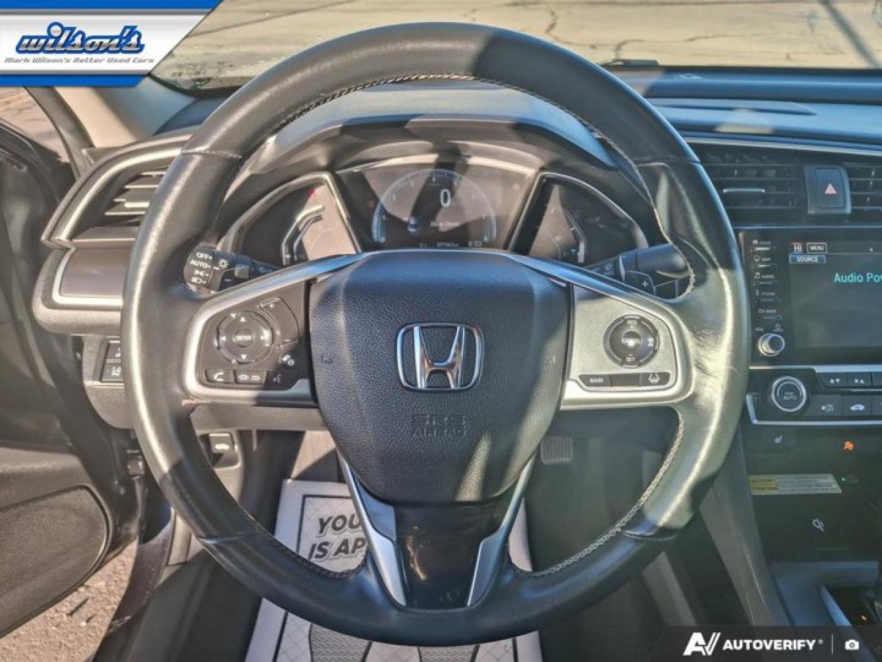 2019 Honda Civic Sedan Touring | Leather | Sunroof | Nav | Adaptive Cruise | Heated Seats | CarPlay + Android and More ! Photo