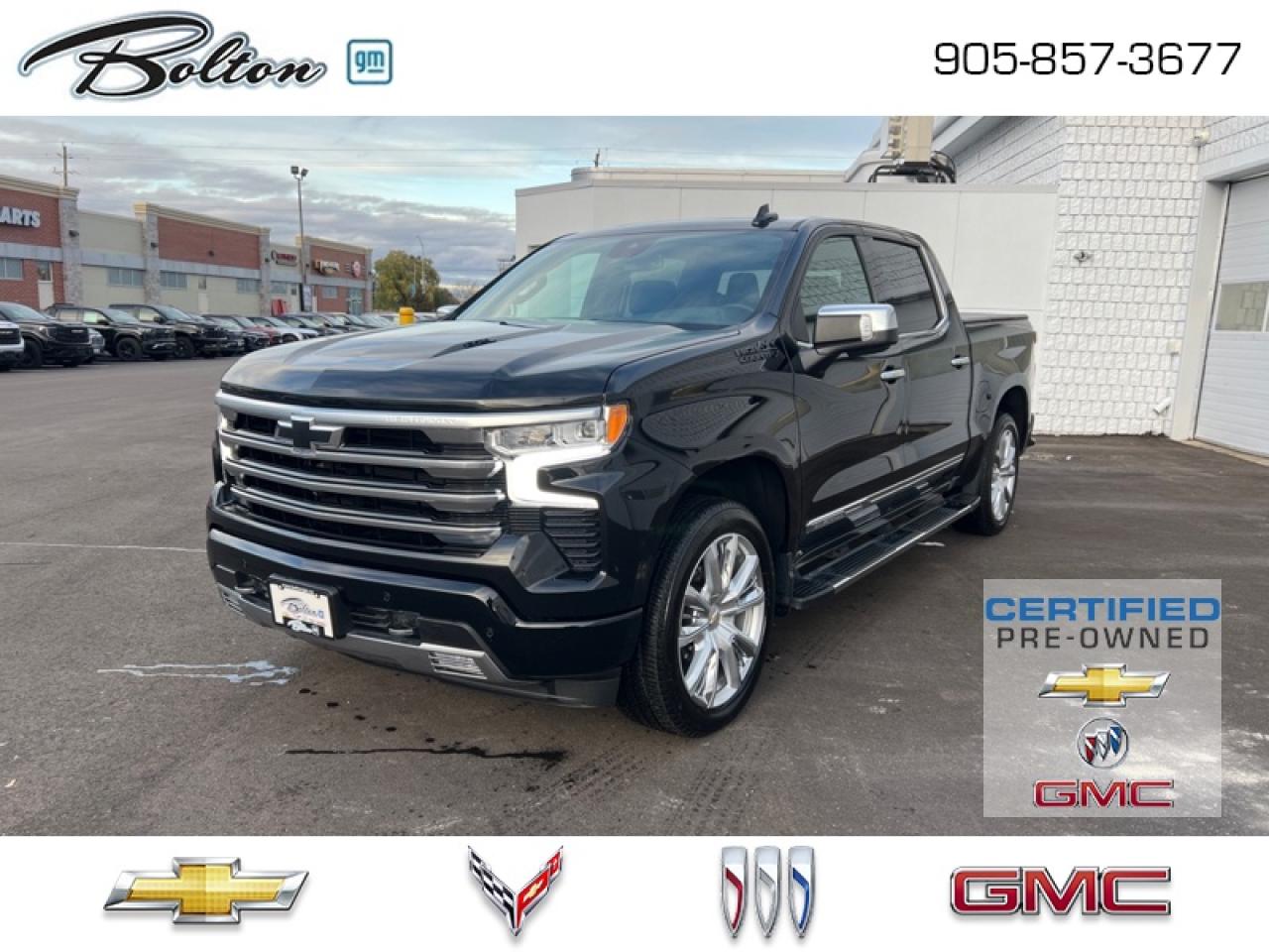 Used 2023 Chevrolet Silverado 1500 High Country GM CERTIFIED PRE-OWNED PROGRAM - FINANCE @ 4.99% for sale in Bolton, ON
