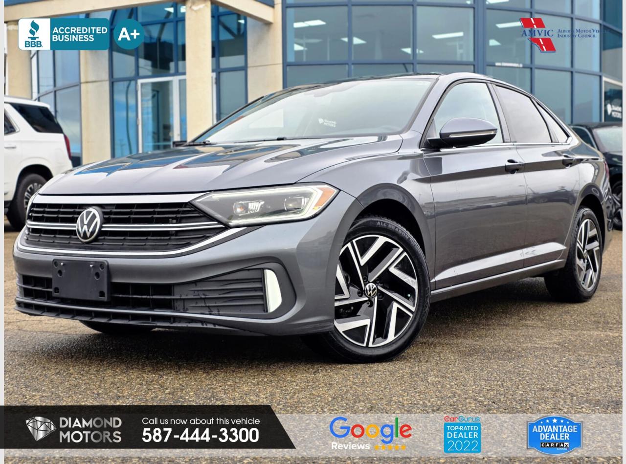 Used 2023 Volkswagen Jetta Highline w/ 2 tone interior for sale in Edmonton, AB